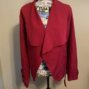 💰Burgundy plus size jacket/blazer. Slightly worn.